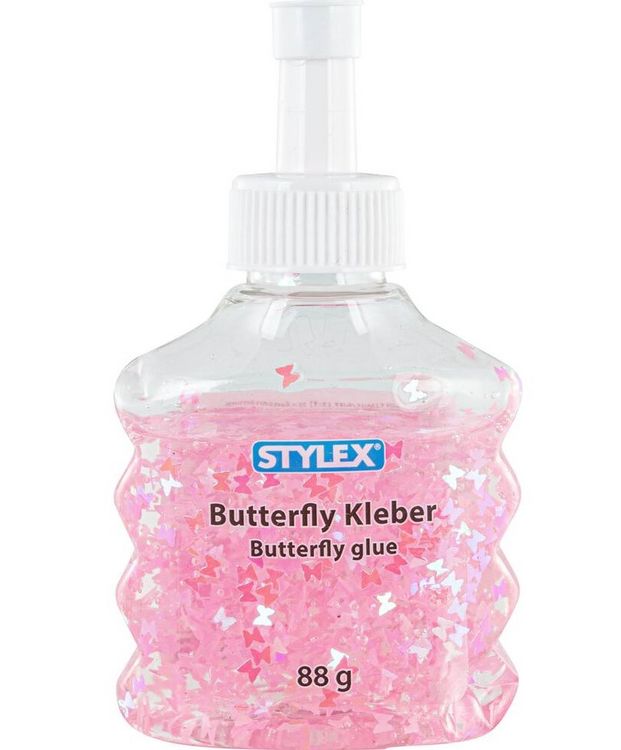 Produktbild: STYLEX Butterfly-Kleber 88g 2fach sortiert Flasche