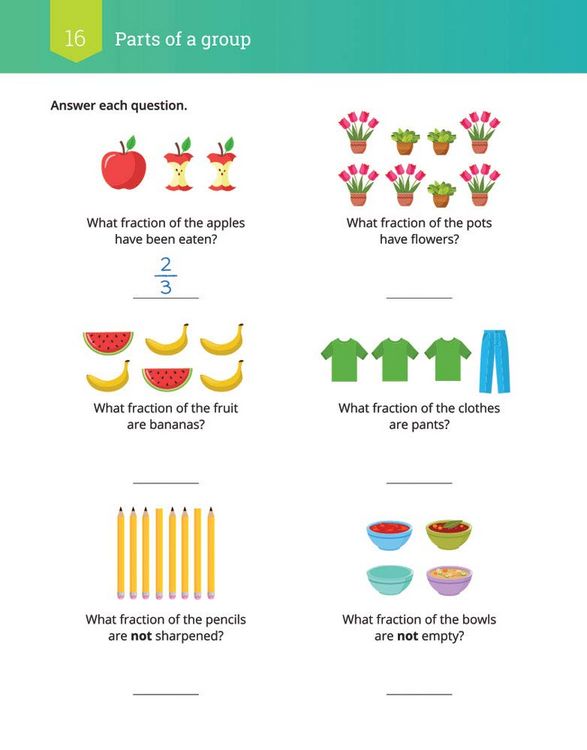 Produktbild: IXL Math Workbook: Grade 3 Fractions