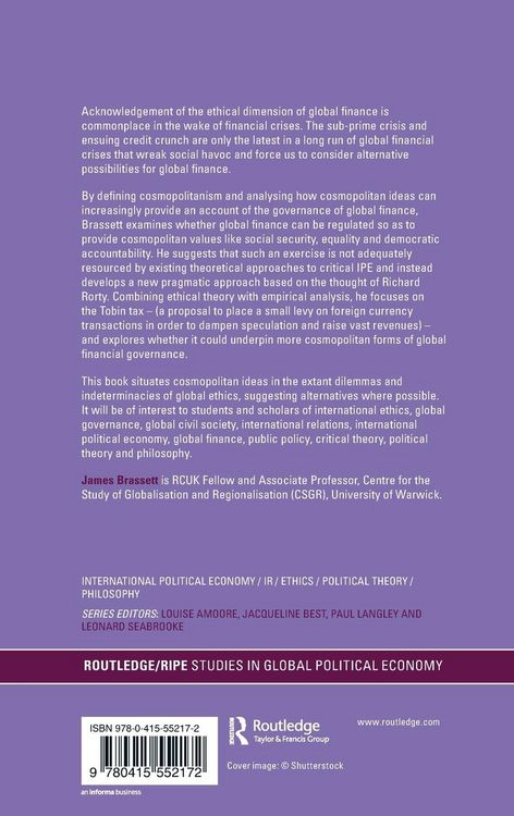 Produktbild: Cosmopolitanism and Global Financial Reform