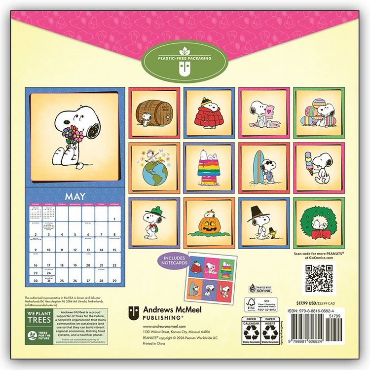 Produktbild: Snoopy 2027 &ndash; Wandkalender