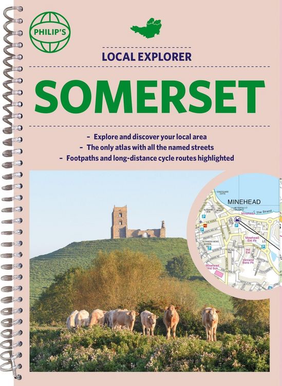 Produktbild: Philip's Local Explorer Street Atlas Somerset