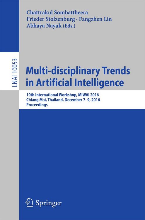Produktbild: Multi-disciplinary Trends in Artificial Intelligence