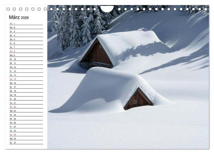 Produktbild: Winterm&auml;rchen. Landschaften im Schnee (Wandkalender 2026 DIN A4 quer), CALVENDO Monatskalender