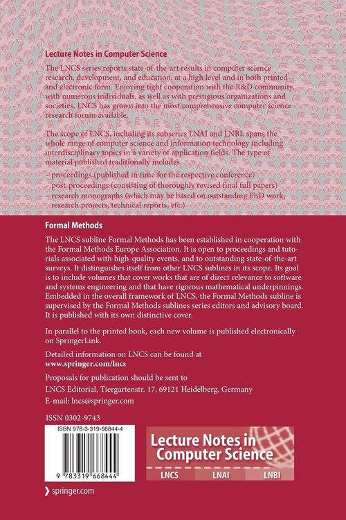 Produktbild: Integrated Formal Methods