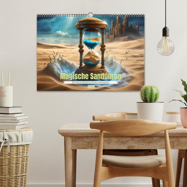 Produktbild: Magische Sanduhren (Wandkalender 2026 DIN A3 quer), CALVENDO Monatskalender