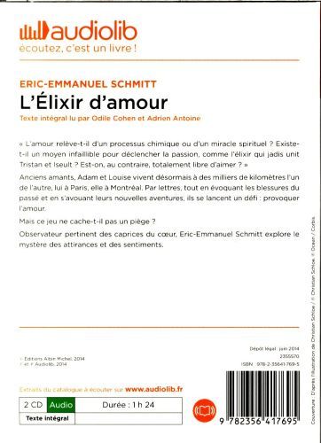 Produktbild: L'elexir d'amour, MP3-CD