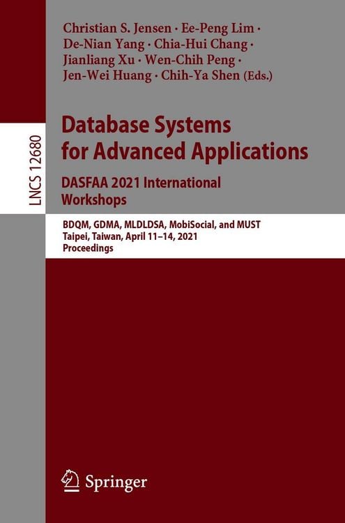 Produktbild: Database Systems for Advanced Applications. DASFAA 2021 International Workshops