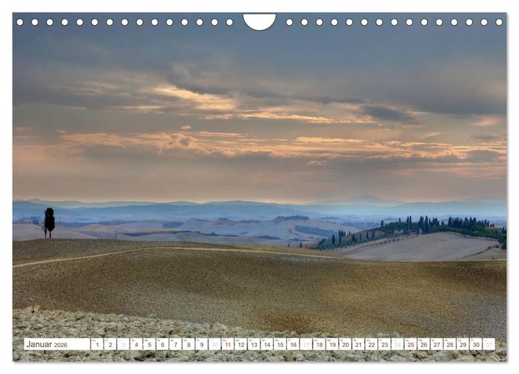 Produktbild: Toskana - Goldene Farben des toskanischen Herbstes (Wandkalender 2026 DIN A4 quer), CALVENDO Monatskalender