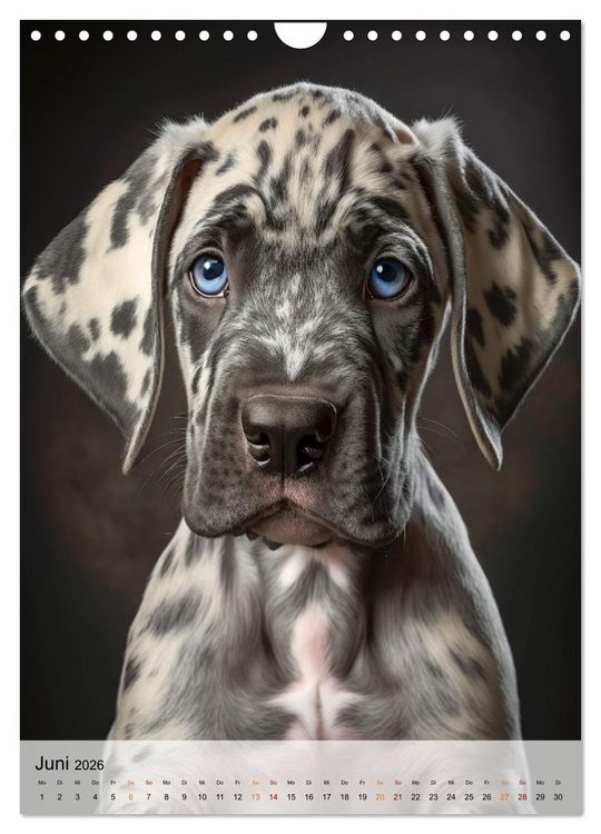 Produktbild: Deutsche Dogge - freundlicher Riese (Wandkalender 2026 DIN A4 hoch), CALVENDO Monatskalender