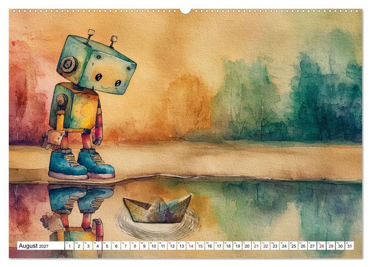 Produktbild: Leevi - Ein Freund zum Tr&auml;umen und Staunen (hochwertiger Premium Wandkalender 2027 DIN A2 quer), Kunstdruck in Hochglanz