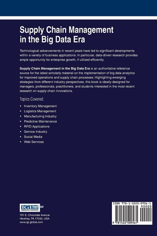 Produktbild: Supply Chain Management in the Big Data Era