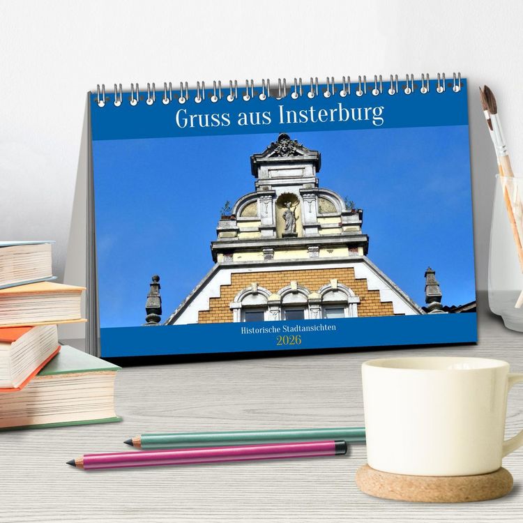 Produktbild: Gruss aus Insterburg - Historische Stadtansichten (Tischkalender 2026 DIN A5 quer), CALVENDO Monatskalender