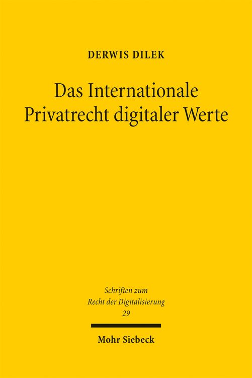 Produktbild: Das Internationale Privatrecht digitaler Werte