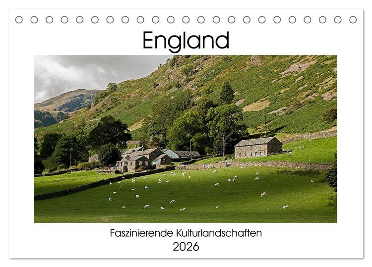 Produktbild: England - Faszinierende Kulturlandschaften (Tischkalender 2026 DIN A5 quer), CALVENDO Monatskalender