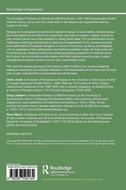 Produktbild: The Routledge Companion to Marine and Maritime Worlds 1400-1800