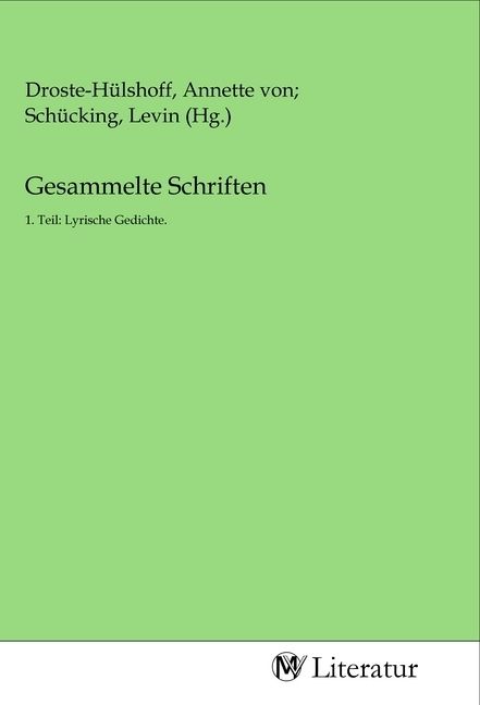 Produktbild: Gesammelte Schriften