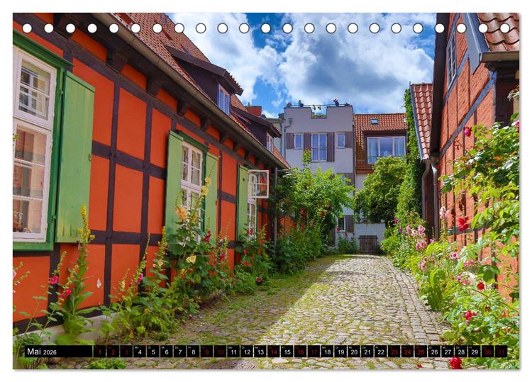 Produktbild: Stralsund, Eine Perle an der Ostsee (Tischkalender 2026 DIN A5 quer), CALVENDO Monatskalender