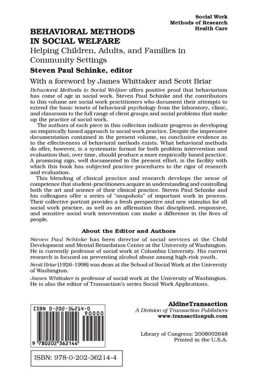 Produktbild: Behavioral Methods in Social Welfare