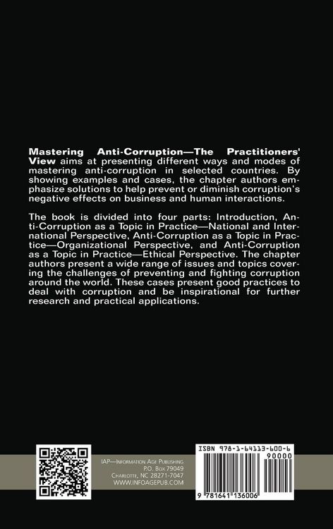 Produktbild: Mastering Anti-Corruption - The Practitioners' View (hc)