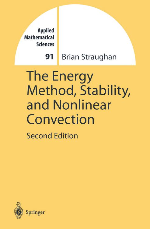 Produktbild: The Energy Method, Stability, and Nonlinear Convection