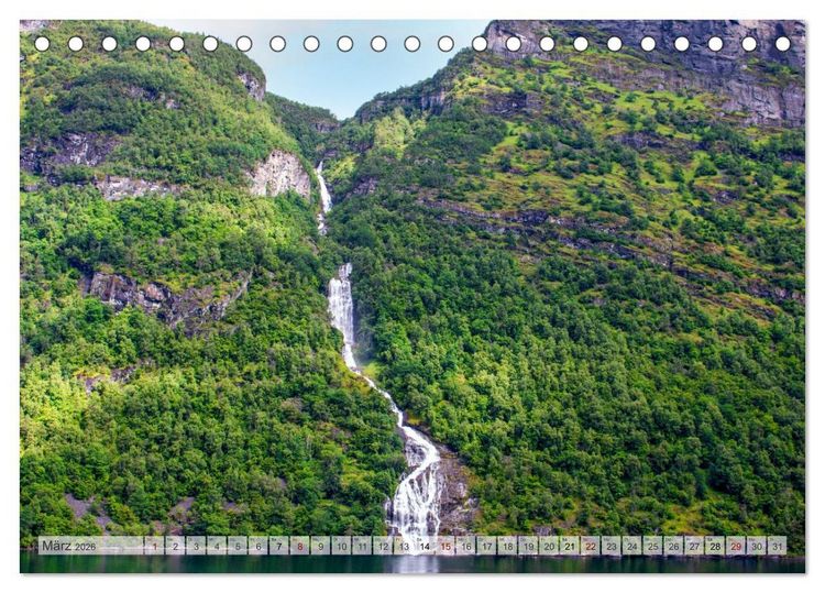 Produktbild: Fjorde & Felsen &ndash; Norwegens wilde Seele (Tischkalender 2026 DIN A5 quer), CALVENDO Monatskalender