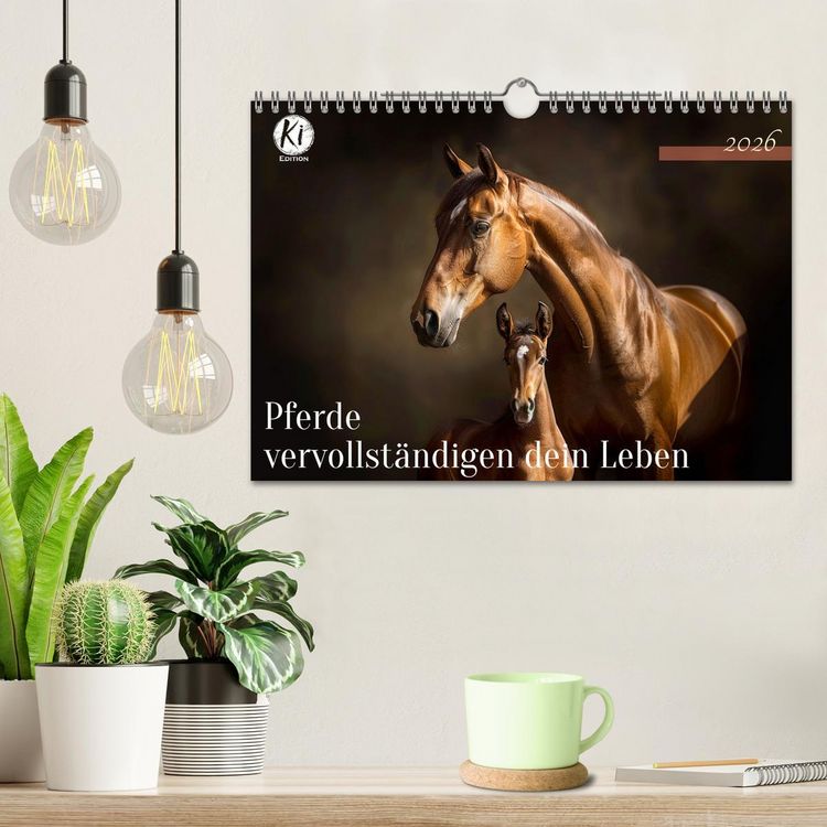Produktbild: Pferde vervollst&auml;ndigen dein Leben (Wandkalender 2026 DIN A4 quer), CALVENDO Monatskalender