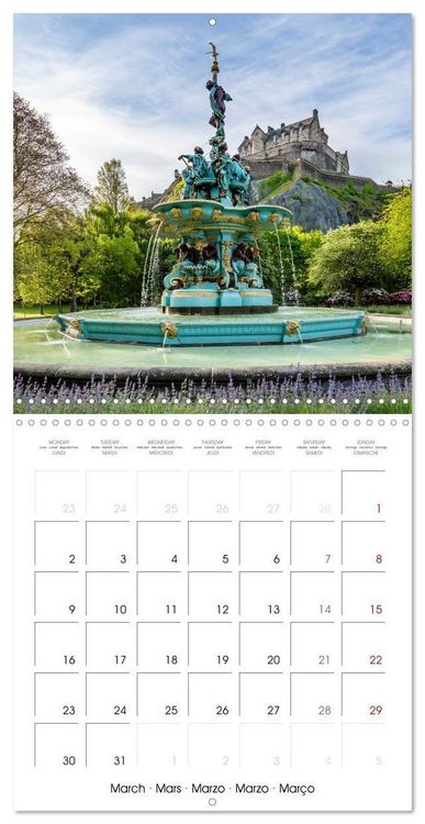 Produktbild: EDINBURGH History and urban idyll (Wall Calendar 2026 12 &times; 12 Inch) CALVENDO 12 Month Wall Calendar