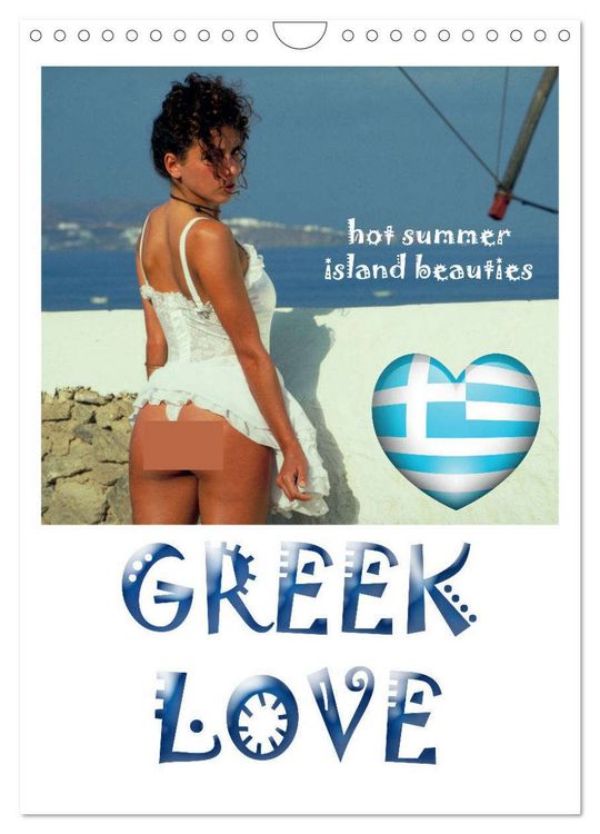Produktbild: GREEK LOVE hot summer island beauties (Wandkalender 2026 DIN A4 hoch), CALVENDO Monatskalender