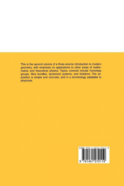 Produktbild: Modern Geometry&mdash; Methods and Applications