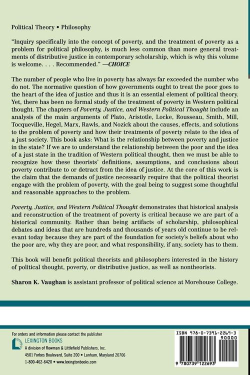 Produktbild: Poverty, Justice, and Western Political Thought