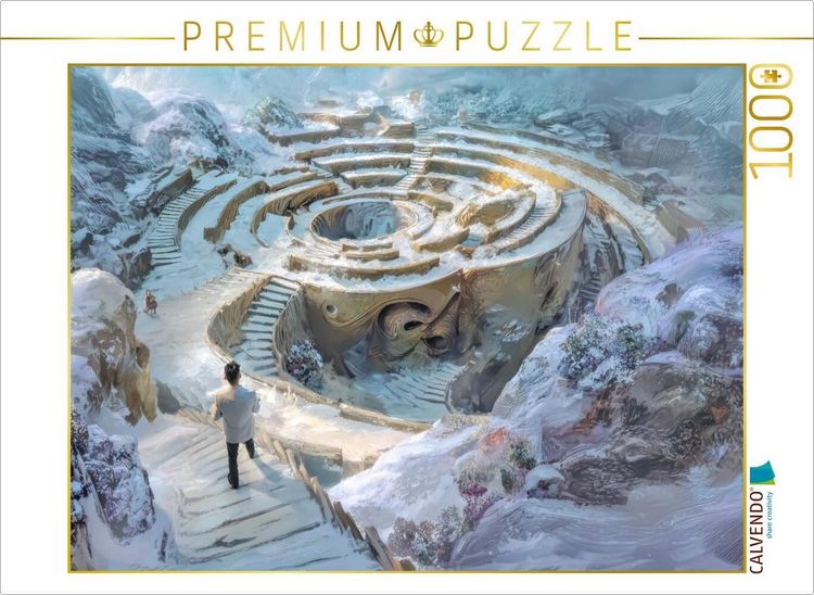 Produktbild: CALVENDO Puzzle Treppenlabyrinthe | 1000 Teile Lege-Gr&ouml;&szlig;e 64x48cm Foto-Puzzle f&uuml;r gl&uuml;ckliche Stunden