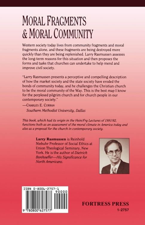 Produktbild: Moral Fragments & Moral Community