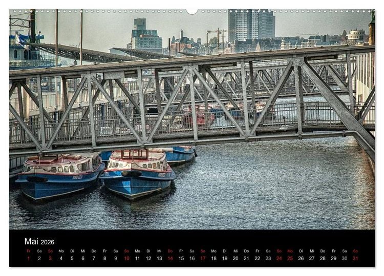 Produktbild: Hamburg (hochwertiger Premium Wandkalender 2026 DIN A2 quer), Kunstdruck in Hochglanz