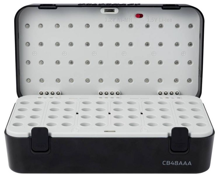 Produktbild: VOLTCRAFT CB48AAA Rundzellen-Ladeger&auml;t NiMH, LiIon Micro (AAA)