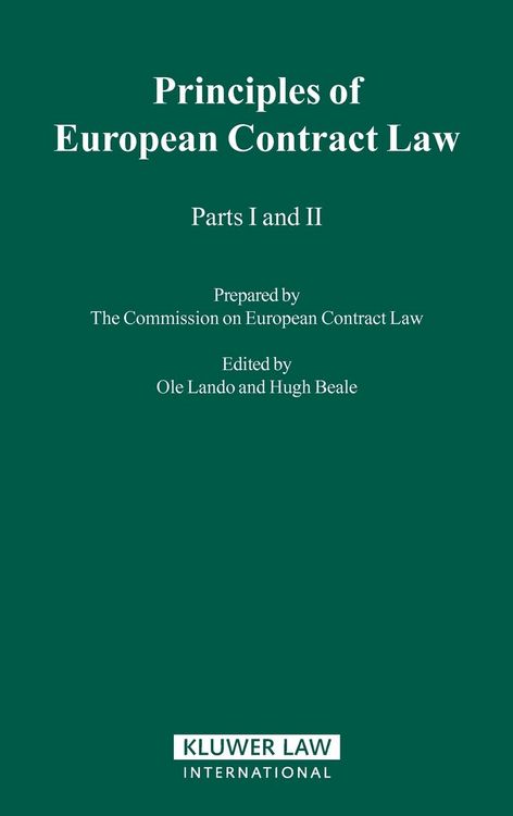 Produktbild: The Principles of European Contract Law