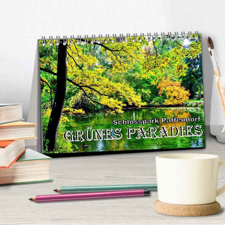 Produktbild: Gr&uuml;nes Paradies - Schlosspark Paffendorf (Tischkalender 2026 DIN A5 quer), CALVENDO Monatskalender