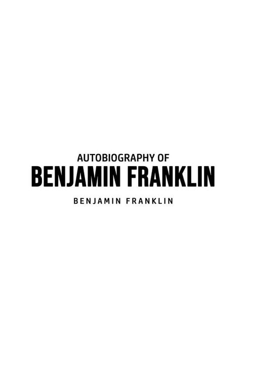 Produktbild: Autobiography of Benjamin Franklin