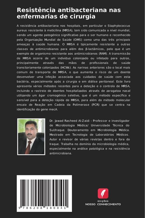 Produktbild: Resist&ecirc;ncia antibacteriana nas enfermarias de cirurgia