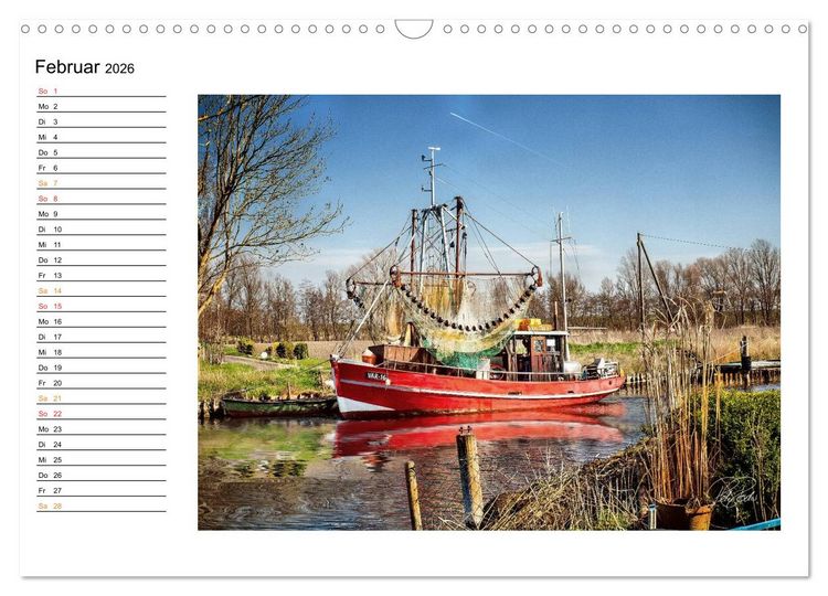 Produktbild: Friesland - am Vareler Hafen (Wandkalender 2026 DIN A3 quer), CALVENDO Monatskalender