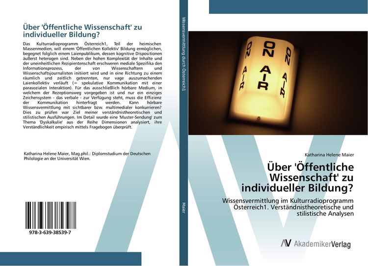 Produktbild: &Uuml;ber '&Ouml;ffentliche Wissenschaft' zu individueller Bildung?