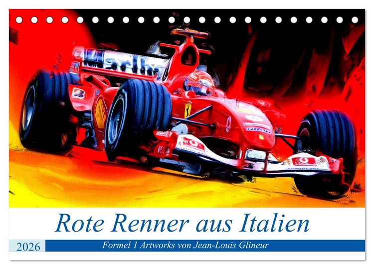 Produktbild: Rote Renner aus Italien (Tischkalender 2026 DIN A5 quer), CALVENDO Monatskalender