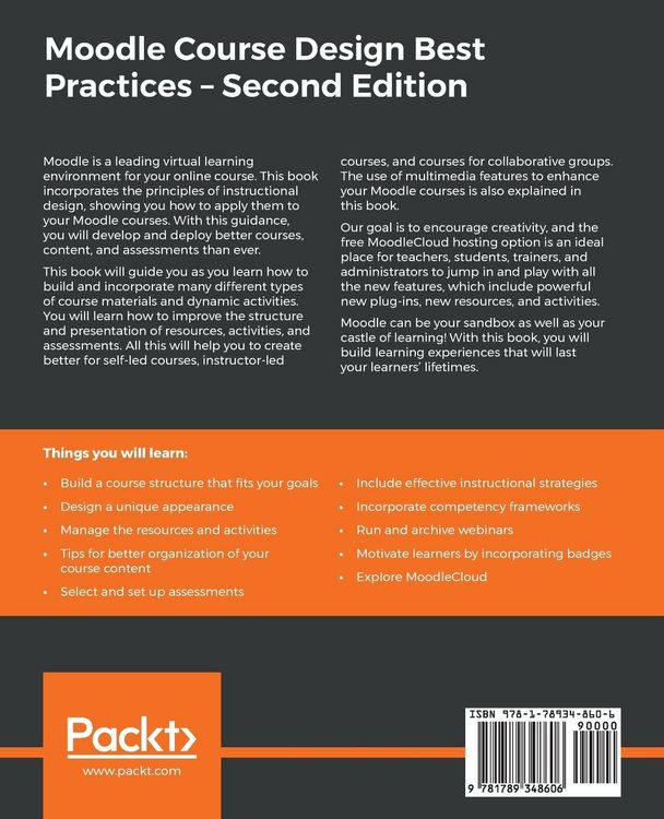Produktbild: Moodle Course Design Best Practices - Second Edition
