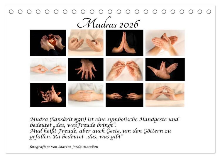 Produktbild: Mudras / 2026 (Tischkalender 2026 DIN A5 quer), CALVENDO Monatskalender