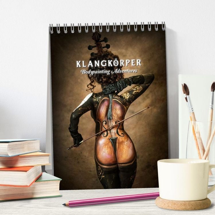 Produktbild: Klangk&ouml;rper - Bodypainting Adventures (Tischkalender 2026 DIN A5 hoch), CALVENDO Monatskalender