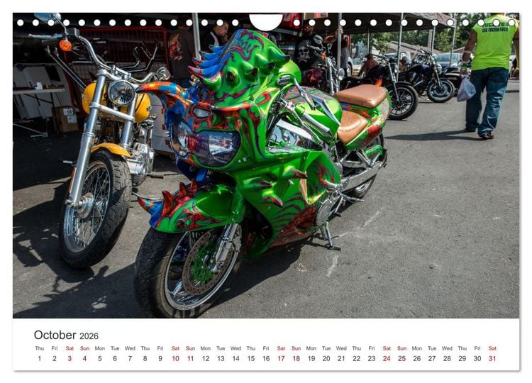 Produktbild: Sturgis - The most famous motorcycle rally in the world (Wall Calendar 2026 DIN A4 landscape), CALVENDO 12 Month Wall Calendar