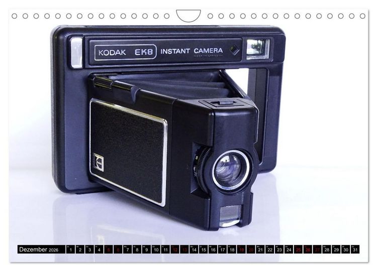 Produktbild: Alte Fotoapparate - Kameras von Kodak der Jahre 1905 bis 1977 (Wandkalender 2026 DIN A4 quer), CALVENDO Monatskalender