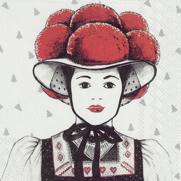 Carton De 12 Paquets De 20 Serviettes En Papier Lunch 33x33 Cm PARIS