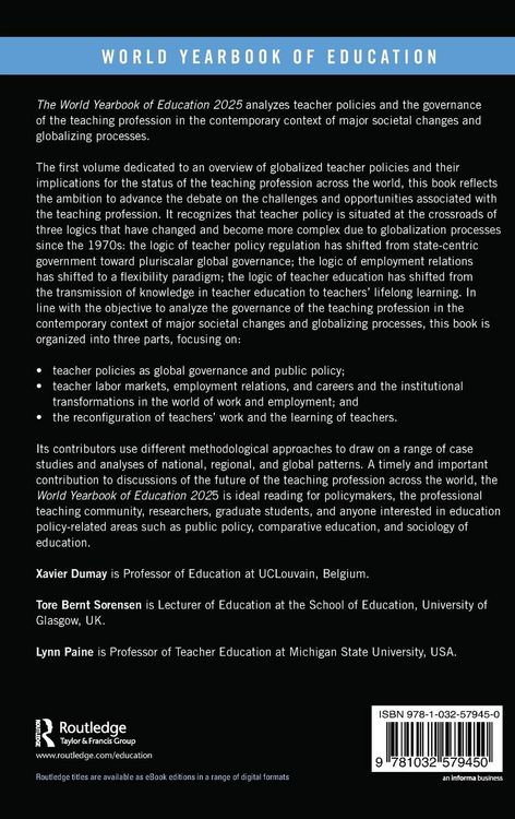 Produktbild: World Yearbook of Education 2025