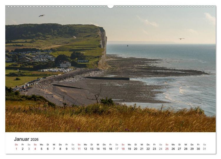 Produktbild: K&uuml;sten der Normandie und der Bretagne (Wandkalender 2026 DIN A2 quer), CALVENDO Monatskalender