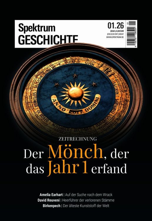 Produktbild: Spektrum Geschichte 1/2026 - Der M&ouml;nch, der das Jahr 1 erfand